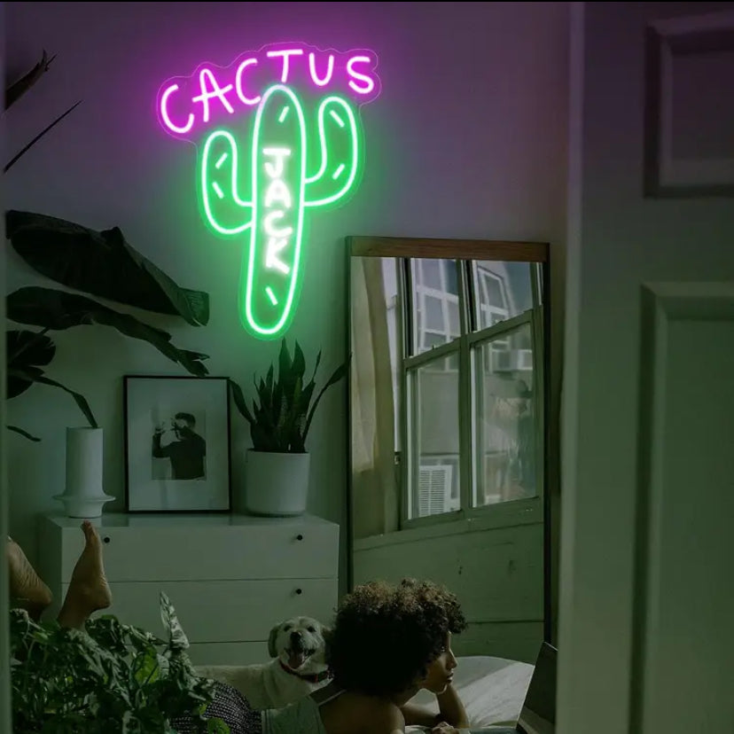 Jack Cactus Neon Light