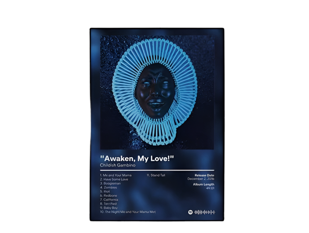 Childish Gambino Spotify Lake Bule Plaque