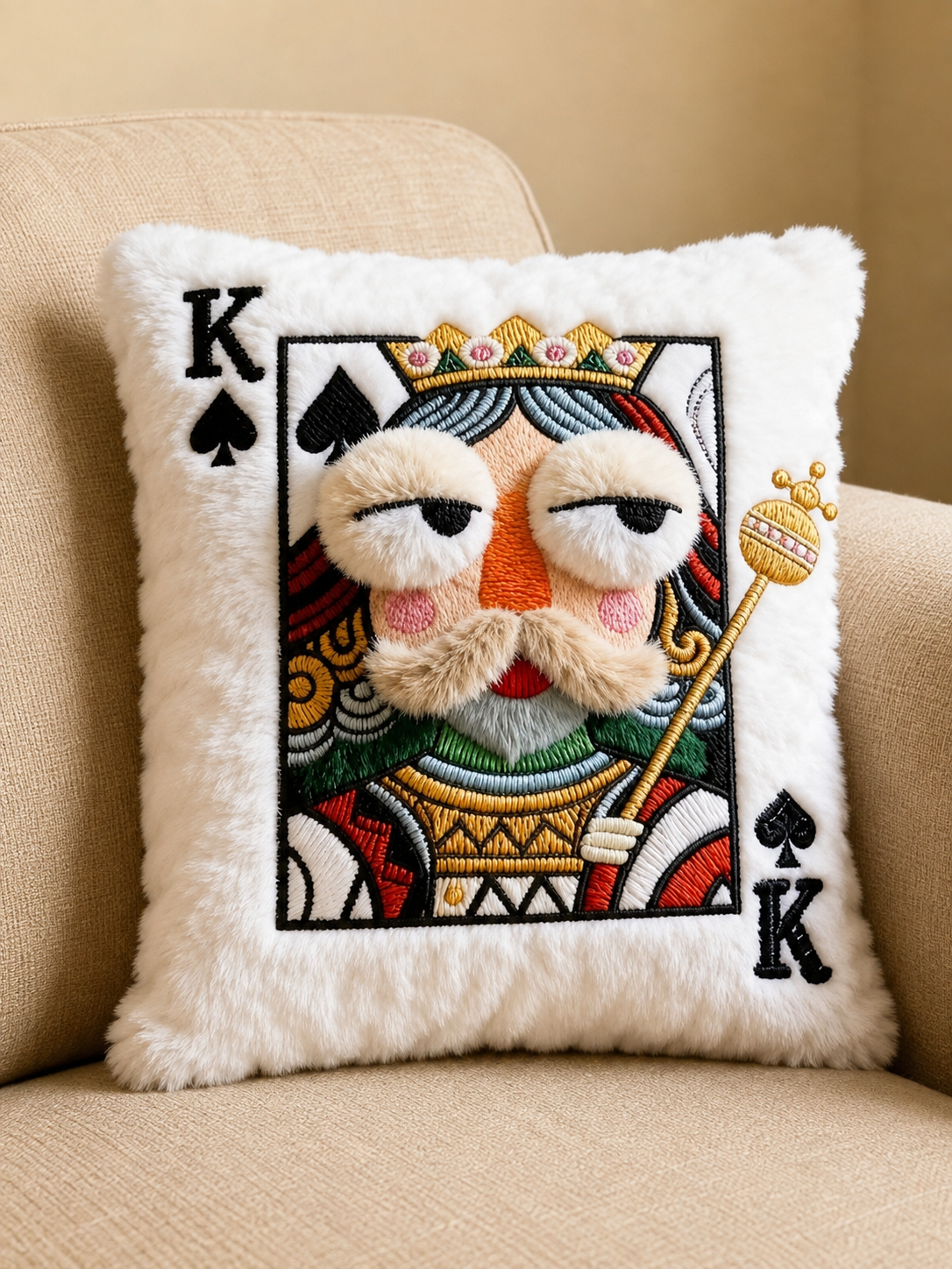 Poker Card Pillow