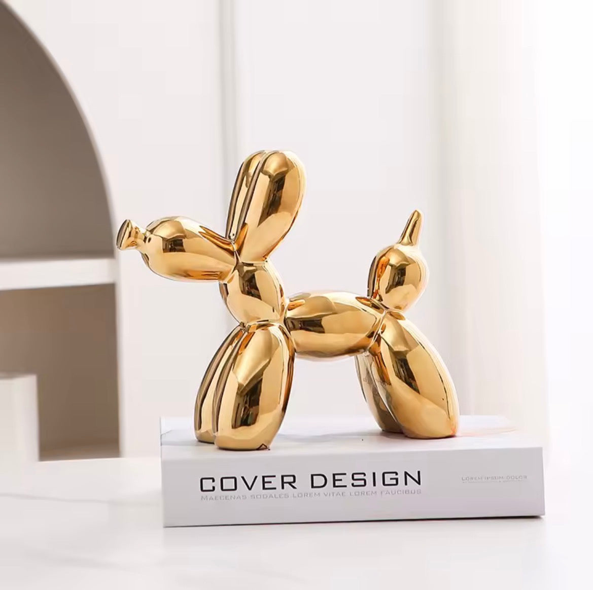 Balloon Dog Figurine Show Pieces for Home