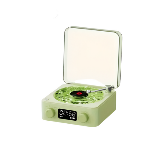 Retro Turntable Speaker Wireless Bluetooth Vinyl Record Player