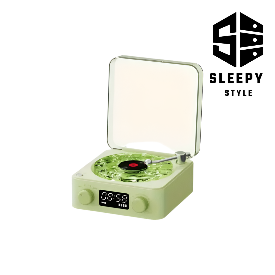 Included in Vinyl Listening Lounge: Retro Turntable Speaker Wireless Bluetooth Vinyl Record Player