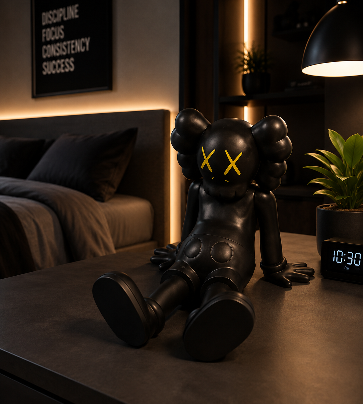 Sitting Kaws Statue