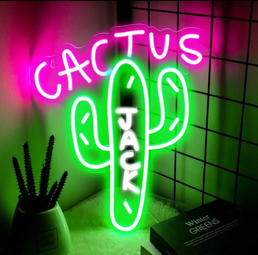 Jack Cactus Neon Light