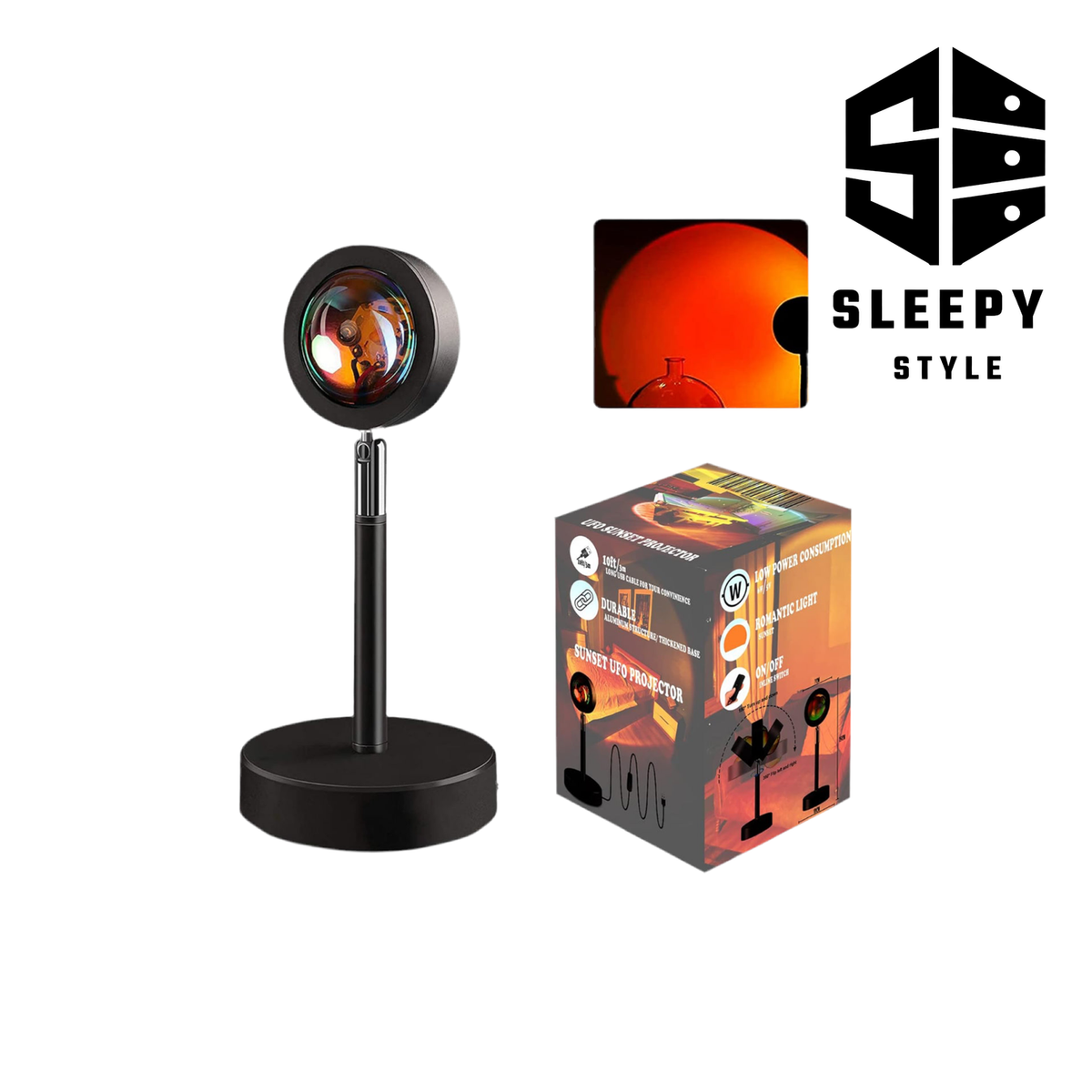 Included in Surreal Sea Lounge: Sunset Lamp