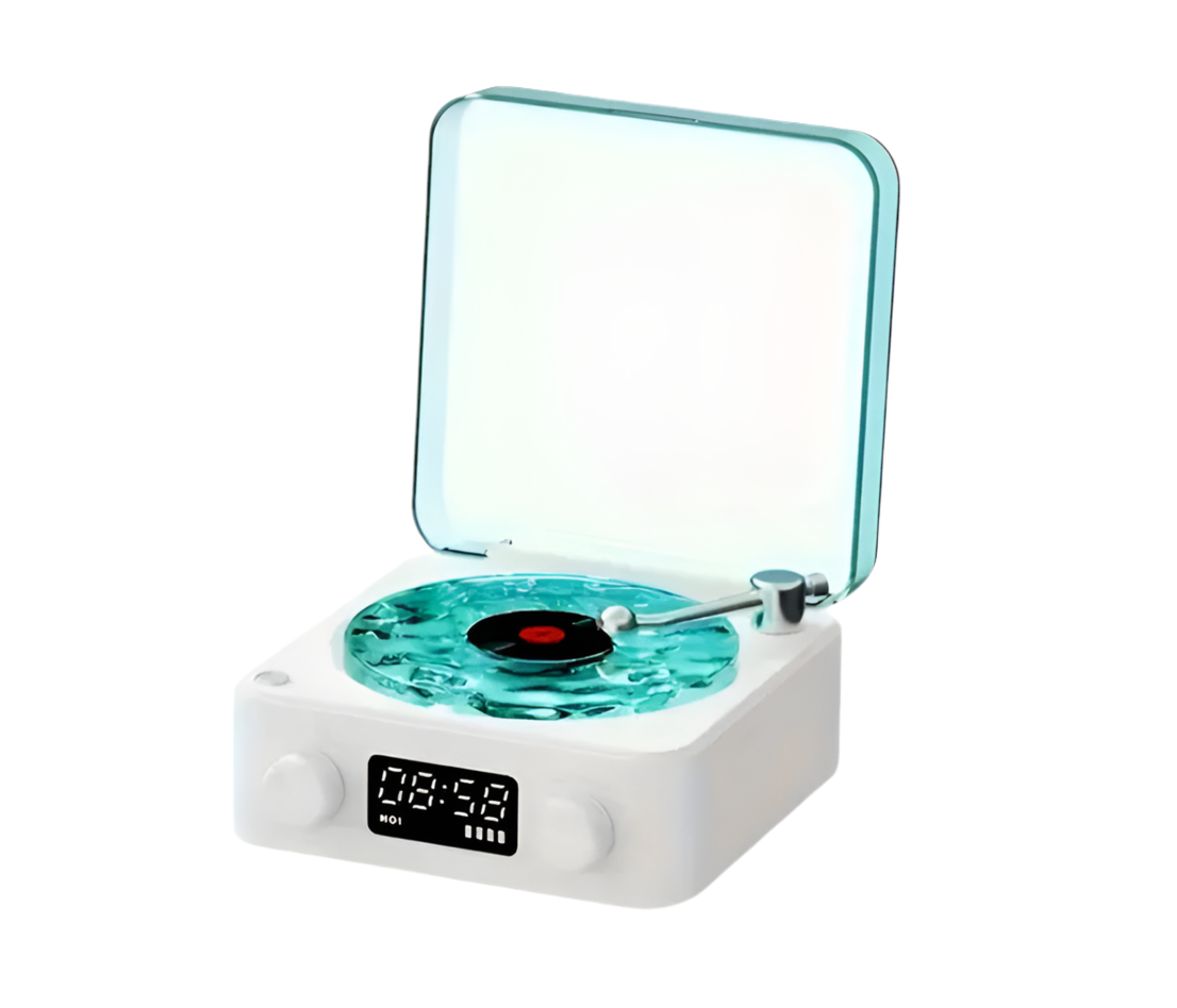 Retro Turntable Speaker Wireless Bluetooth 5.0 Vinyl Record Player