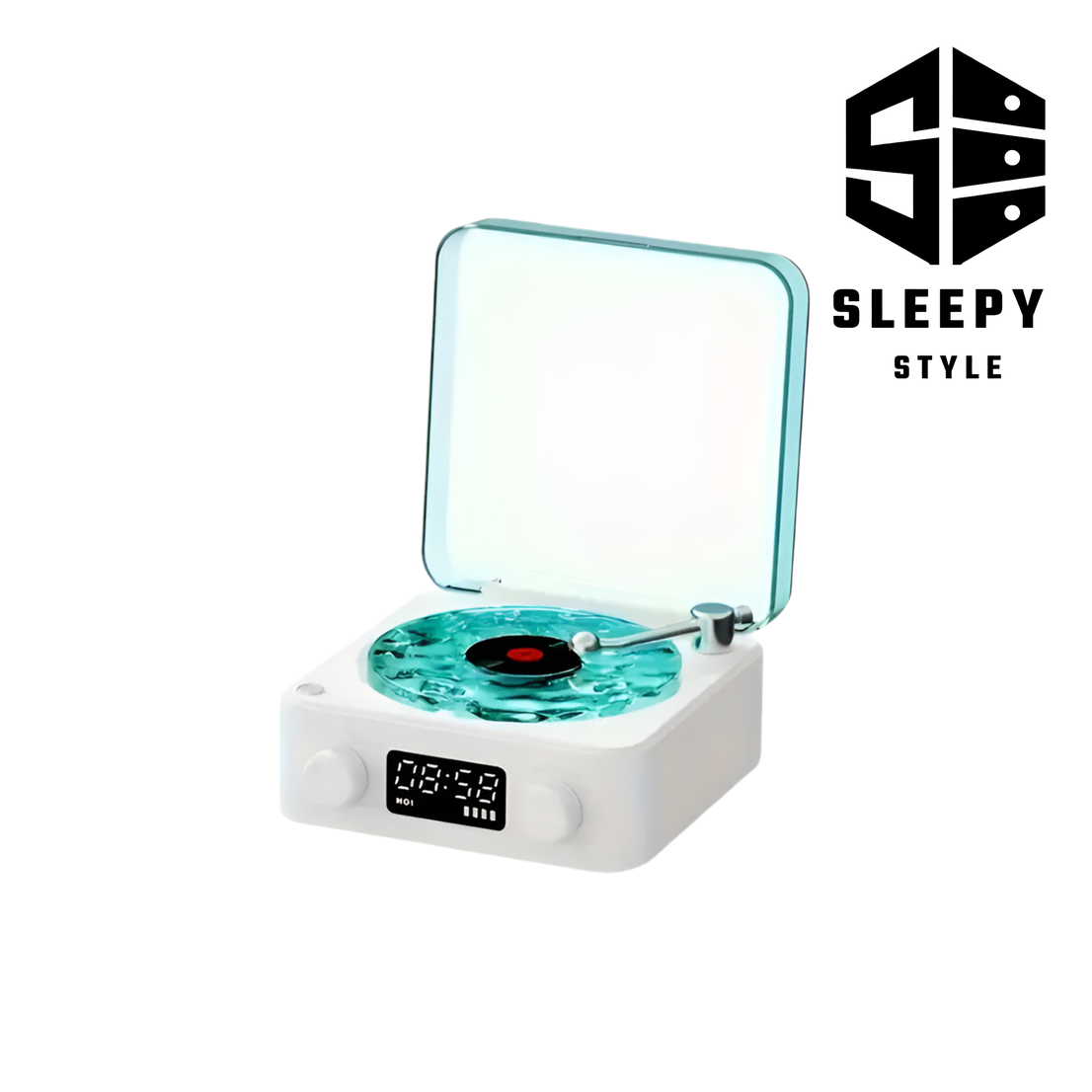 Included in Sunset Sound Sanctuary: Retro Turntable Speaker Wireless Bluetooth 5.0 Vinyl Record Player
