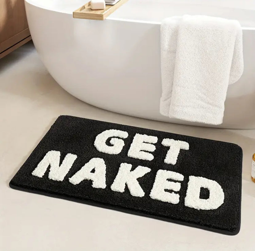 Get Naked Black Rug