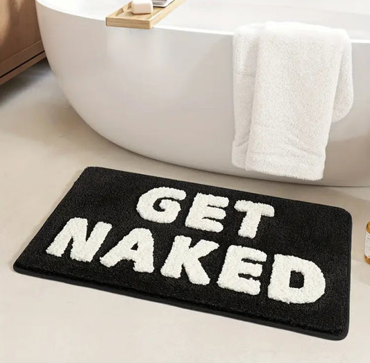 Get Naked Black Rug