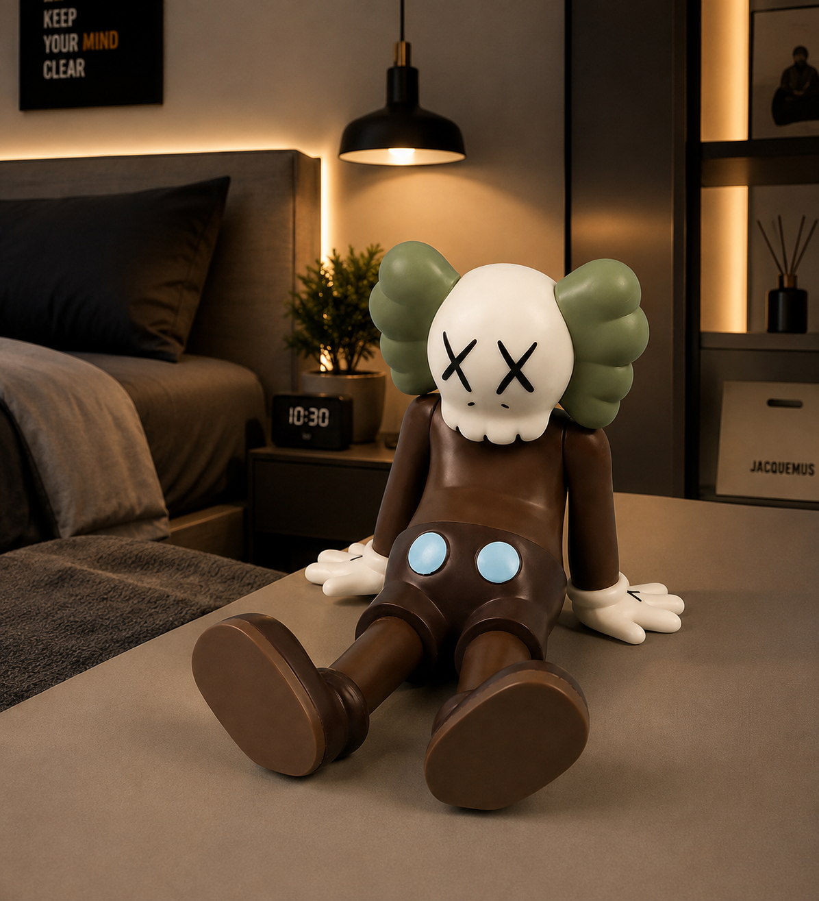 Sitting Kaws Statue