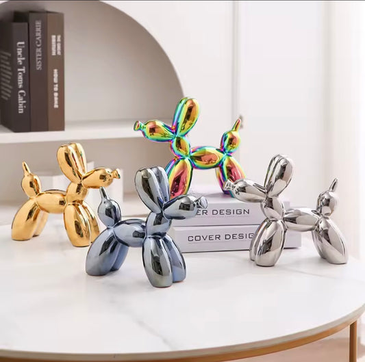 Balloon Dog Figurine Show Pieces for Home