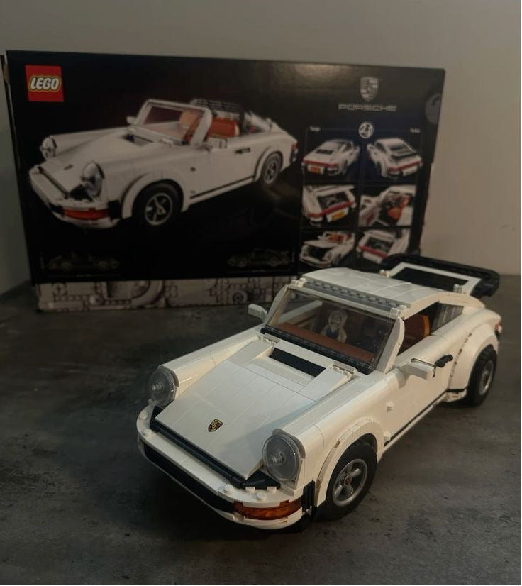 White Lego Porsche 911 Decor