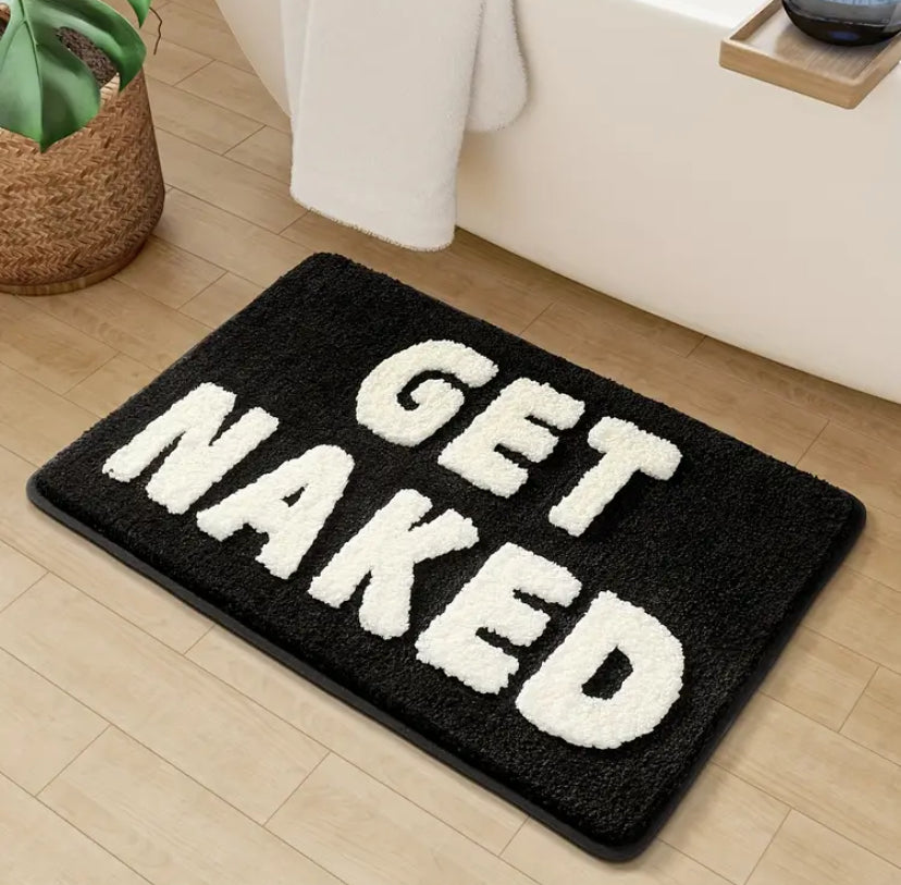 Get Naked Black Rug