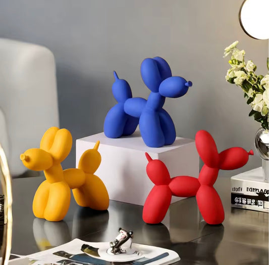 Balloon Dog Figurine Show Pieces for Home Decor Living