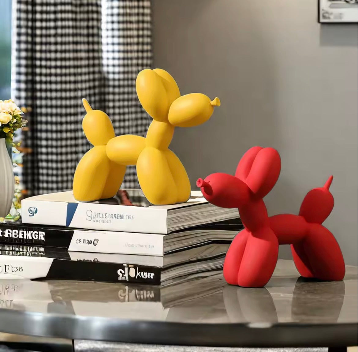 Balloon Dog Figurine Show Pieces for Home Decor Living