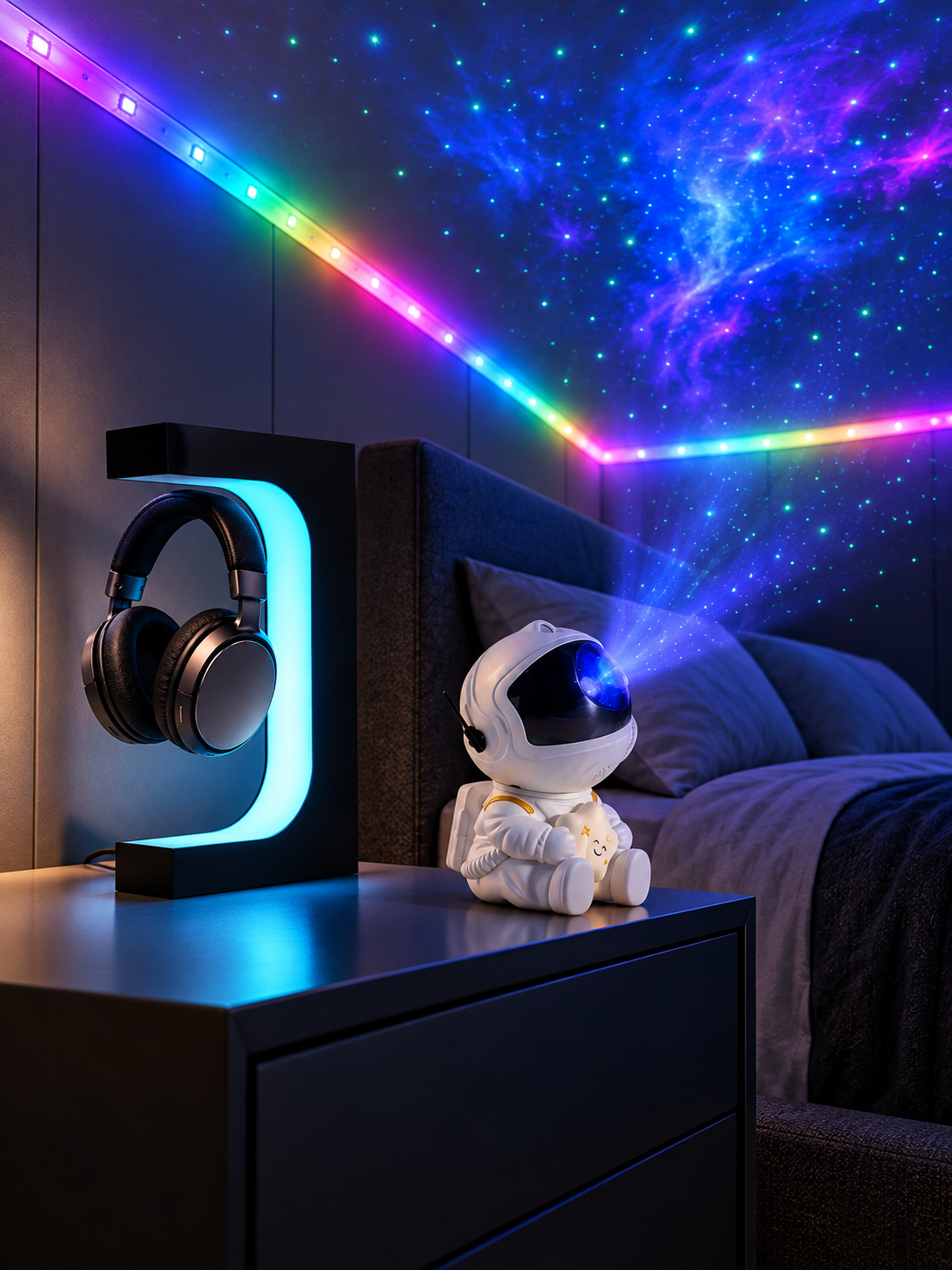 Cosmic Levitation Suite complete bedroom bundle lifestyle scene