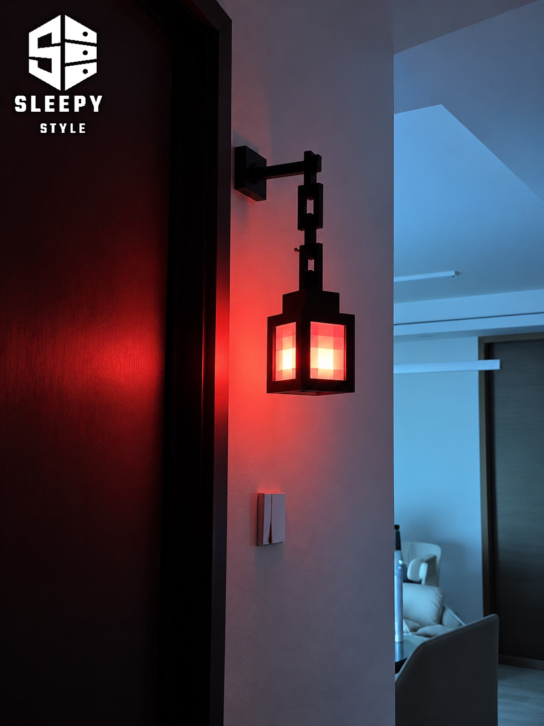 MC Soul Lantern Lamp — red lighting